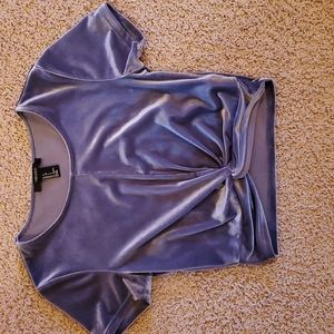 Forever 21 velvet crop top